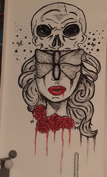 Foto 1 des Kunstwerks "Der Tod im Kopf" von Michelle Fleer auf art24