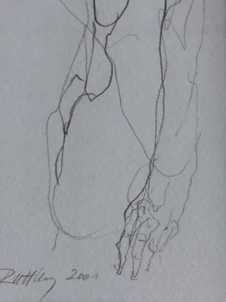 Image 1 of the artwork "Akt rajz XIV./ Akt Zeichnung XIV." by Ruttkay Sándor on art24