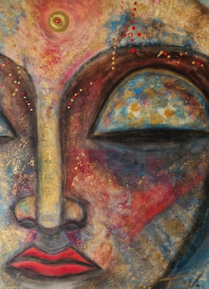 Foto 1 des Kunstwerks "Peaceful Buddha" von Art by Tina N. auf art24