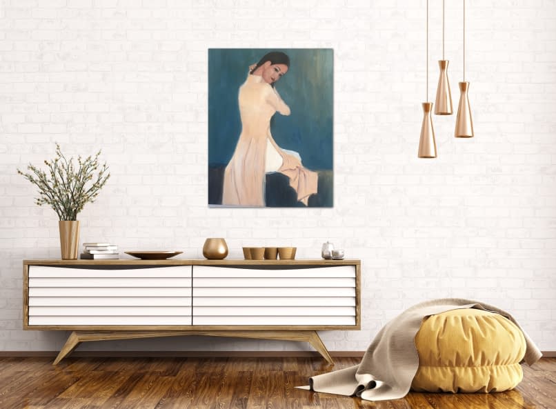 Image 1 of the artwork "Mädchen, das Haare kämmt" by Mui Dao on art24