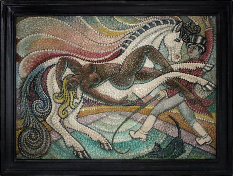 Photo 1 de l'œuvre "Zirkusszene mit weiblichem Akt" par Antonio Argudín sur art24
