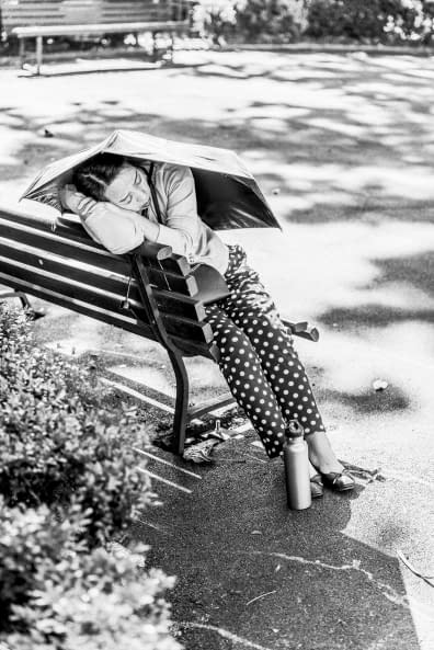 Image 1 of the artwork "La dame au parapluie , Lausanne , Suisse" by Sylvain Blanchoud on art24
