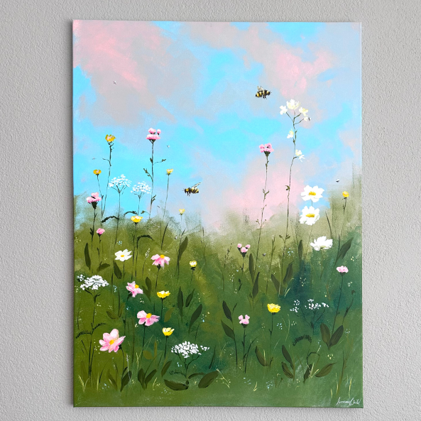 Photo 1 de l'œuvre "Wiese und Abendsonne" par Ivonne Wild sur art24