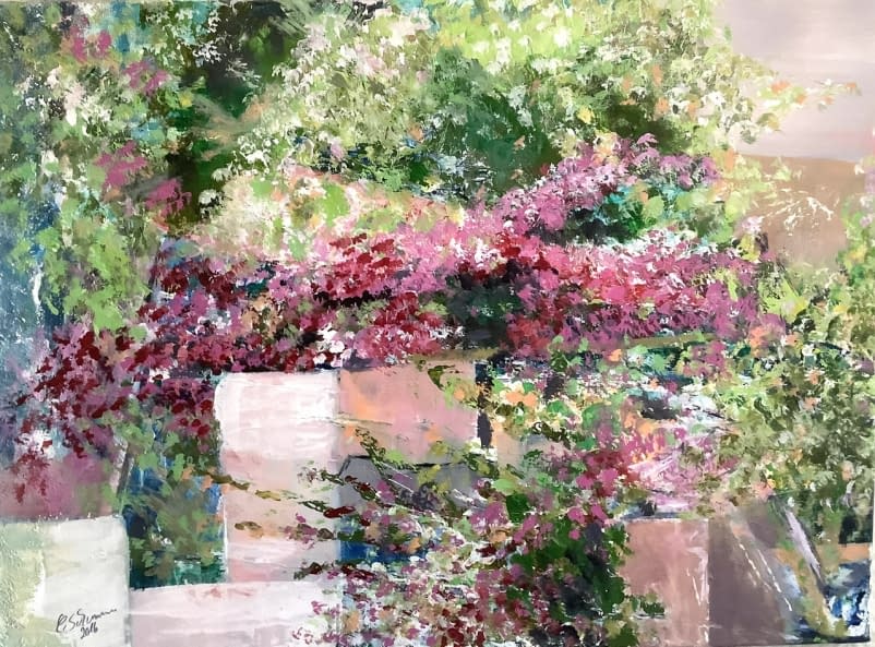 Foto 1 des Kunstwerks "Blütenmauer" von Corinna auf art24