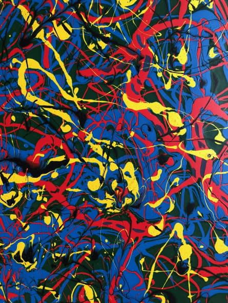 Image 1 of the artwork "Eine Figur mit Kalligarfie/Alak kalligráfiával" by István efZámbó on art24
