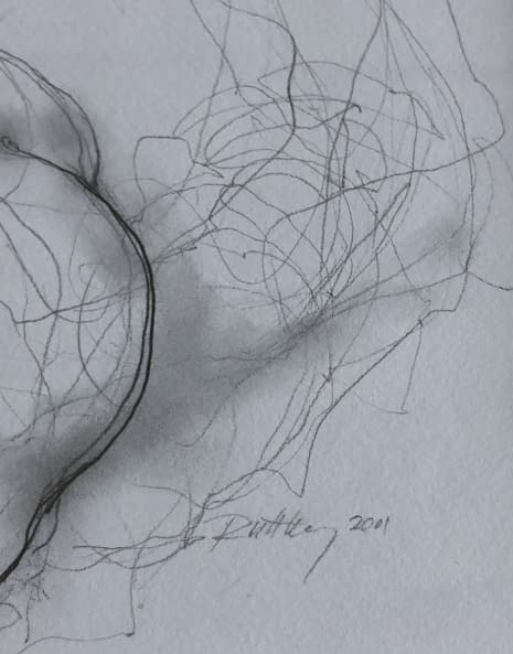 Image 1 of the artwork "Akt rajz XVIII./ Akt Zeichnung XVIII." by Ruttkay Sándor on art24