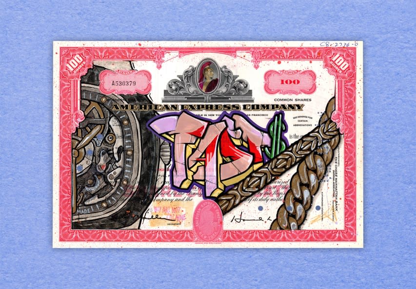 Foto 1 des Kunstwerks "American Express" von ZE1 auf art24