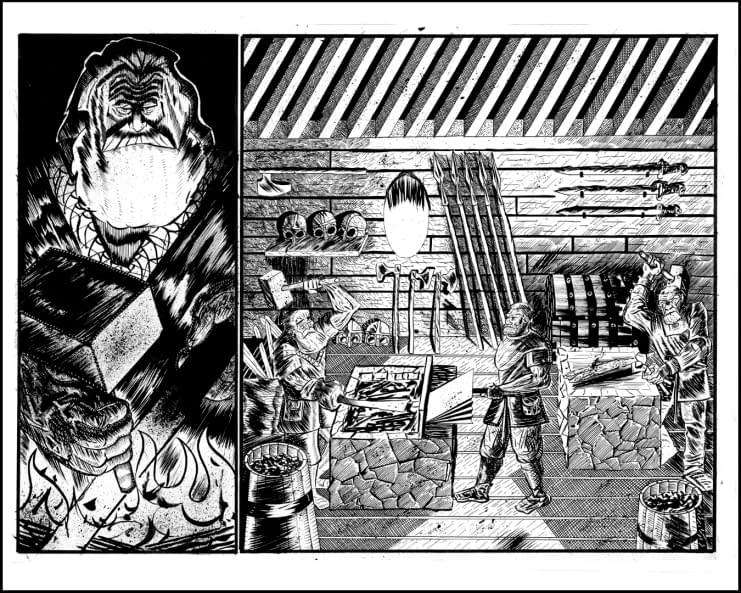 Image 1 of the artwork "the blacksmith´s workshop" by Jose Diaz on art24