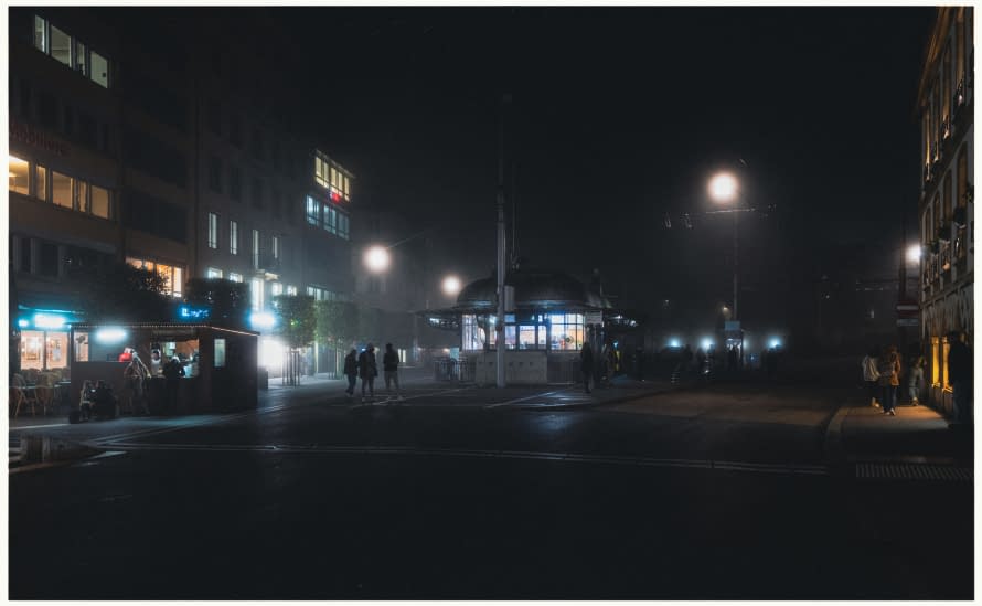 Photo 1 de l'œuvre "Entre chiens et loups , Neuchâtel" par Sylvain Blanchoud sur art24