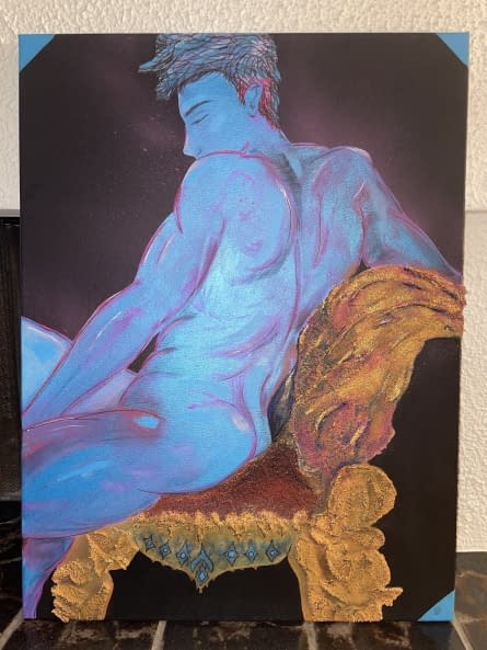 Foto 1 des Kunstwerks "Der Mann im goldenen Stuhl" von Seelid auf art24