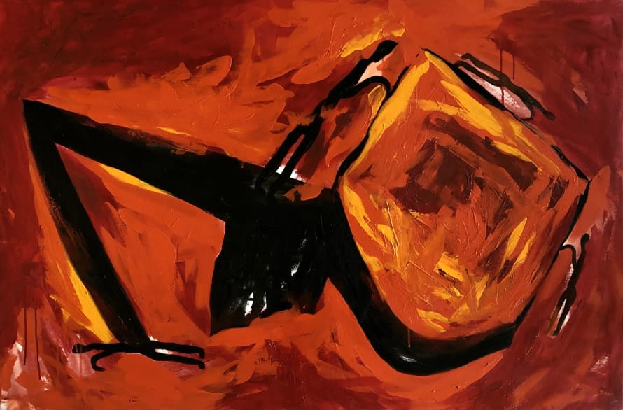 Foto 1 des Kunstwerks "Várakozók/Wartende" von Attila Orbán auf art24