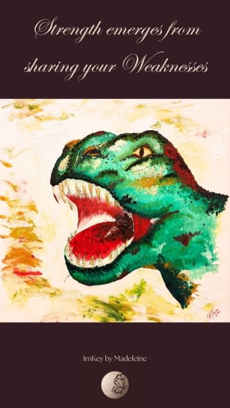Image 1 of the artwork "The T-Rex Portrait" by Madeleine Farhoumand on art24
