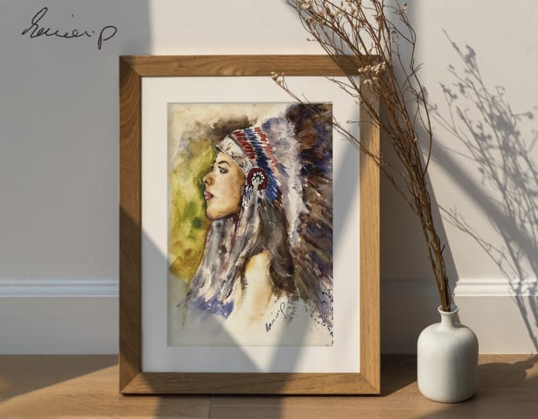Photo 1 de l'œuvre "Indian" par samirartist sur art24