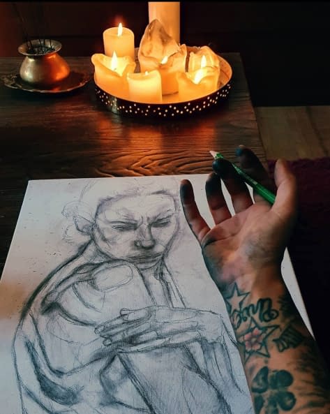 Foto 1 des Kunstwerks "Die Sehnsucht" von Sandra Kindt auf art24