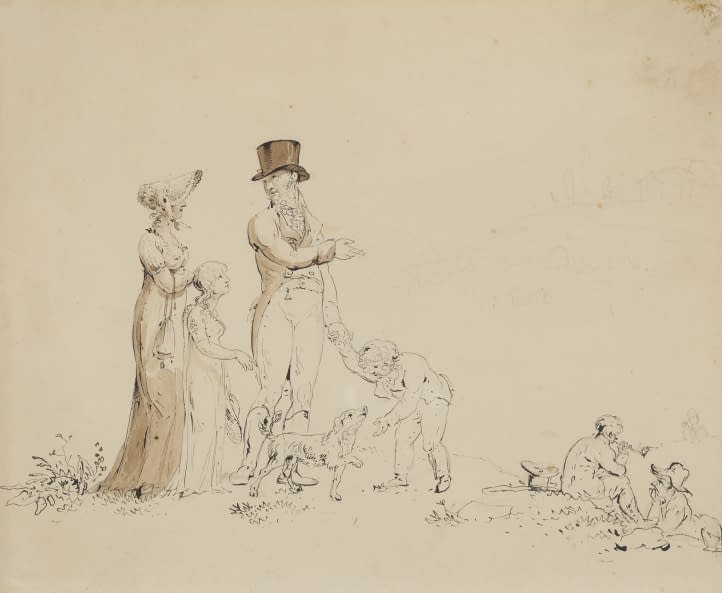 Foto 1 des Kunstwerks "Dimanche l'après midi" von Wolfgang-Adam Töpffer auf art24