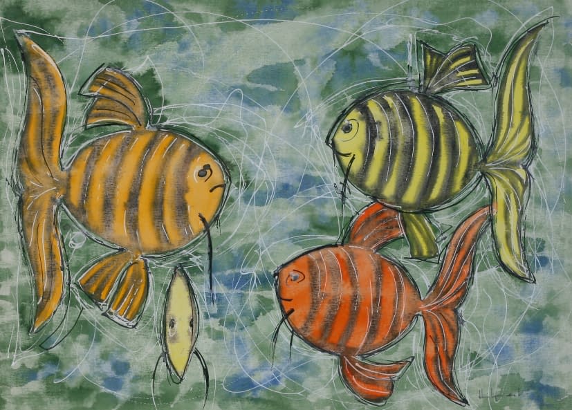 Foto 1 des Kunstwerks "4 Fische" von Maximilian Hilpert auf art24
