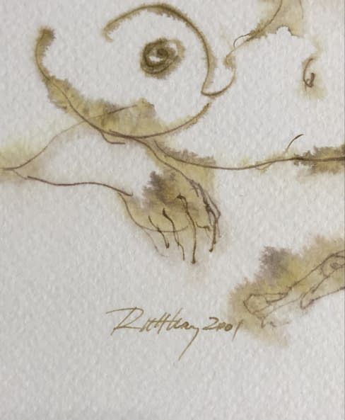 Image 1 of the artwork "Fekvő Akt/Liegender Akt" by Ruttkay Sándor on art24