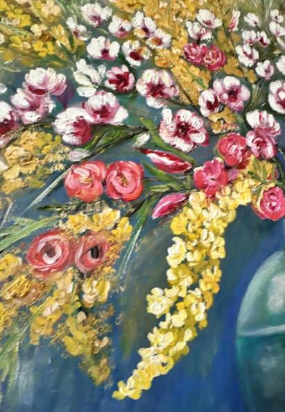 Foto 1 des Kunstwerks "Winterblumen" von DIVINA FONSECA auf art24