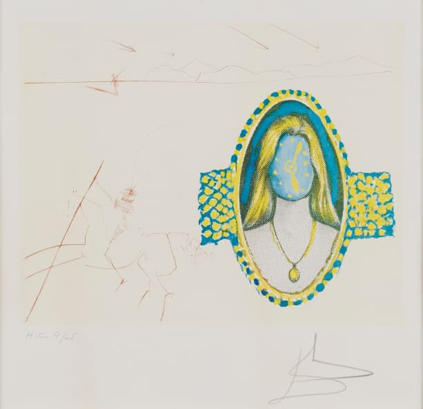 Image 1 of the artwork "Don Quichote / blaue Dame" by Salvador Dalí on art24