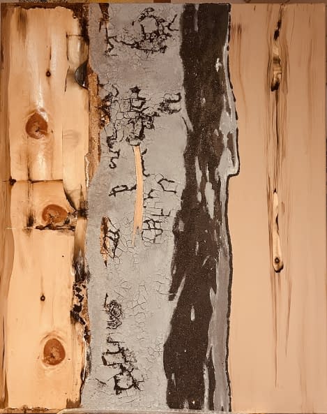 Photo 1 de l'œuvre "Arve trifft auf Stein" par Ursula Mettler sur art24