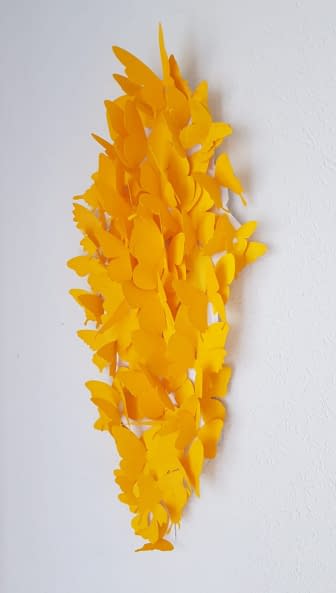 Image 1 of the artwork "Yellow Butterflies" by Daria Startseva on art24