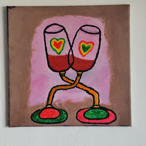 Photo 1 de l'œuvre "Wein Glässer" par Doifal sur art24