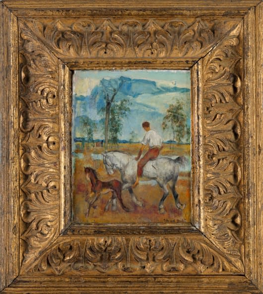 Foto 1 des Kunstwerks "Reiter am See" von Eduard Stiefel auf art24