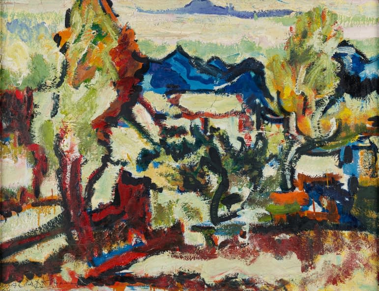 Image 1 of the artwork "Blick auf die blauen Berge" by Willy Röthlisberger on art24