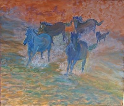 Photo 1 de l'œuvre "Temperament der Pferde" par RaRo sur art24