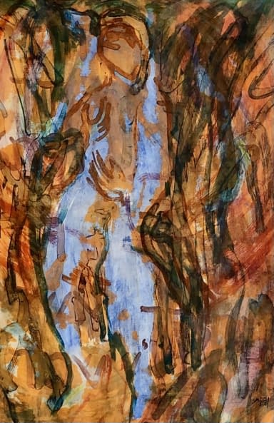 Image 1 of the artwork "Kék Angyal/Blauer Engel" by Éva Skoda on art24