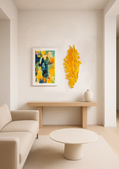 Image 1 of the artwork "Yellow Butterflies" by Daria Startseva on art24