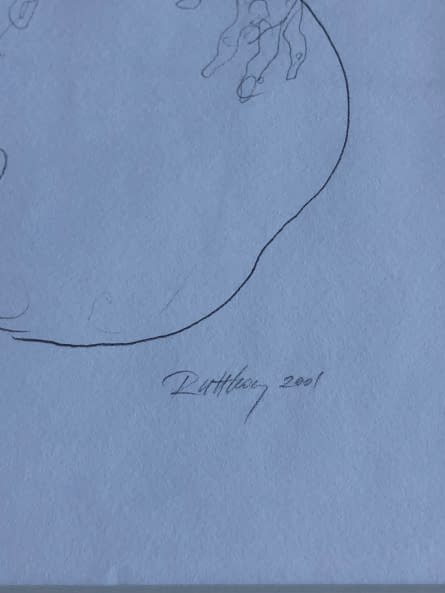 Image 1 of the artwork "Akt rajz V./Akt Zeichnung V." by Ruttkay Sándor on art24
