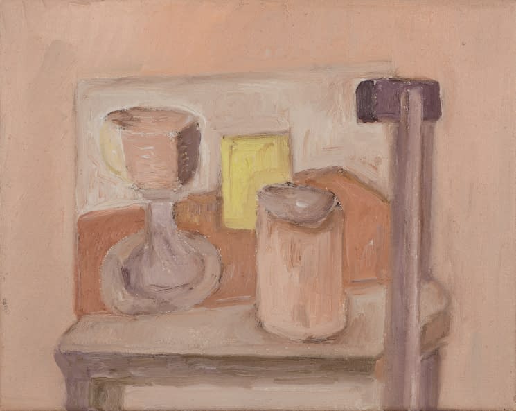 Image 1 of the artwork "Stillleben auf Kindersessel ( rosa )" by Karin Zorn on art24