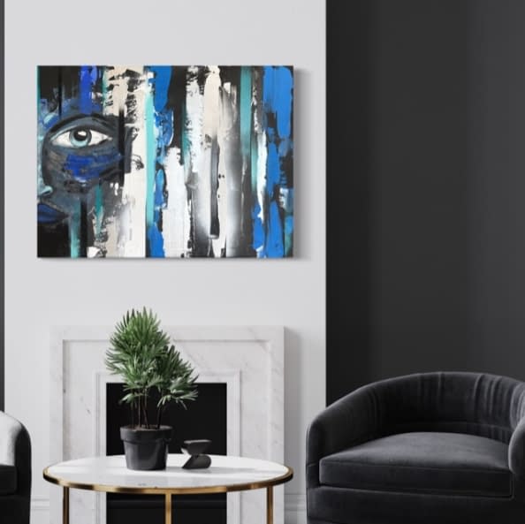Foto 1 des Kunstwerks "Blue Spirit" von SoulART LINDAbstrakt auf art24