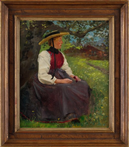 Foto 1 des Kunstwerks "Trachtendame" von Ernst Breitenstein auf art24