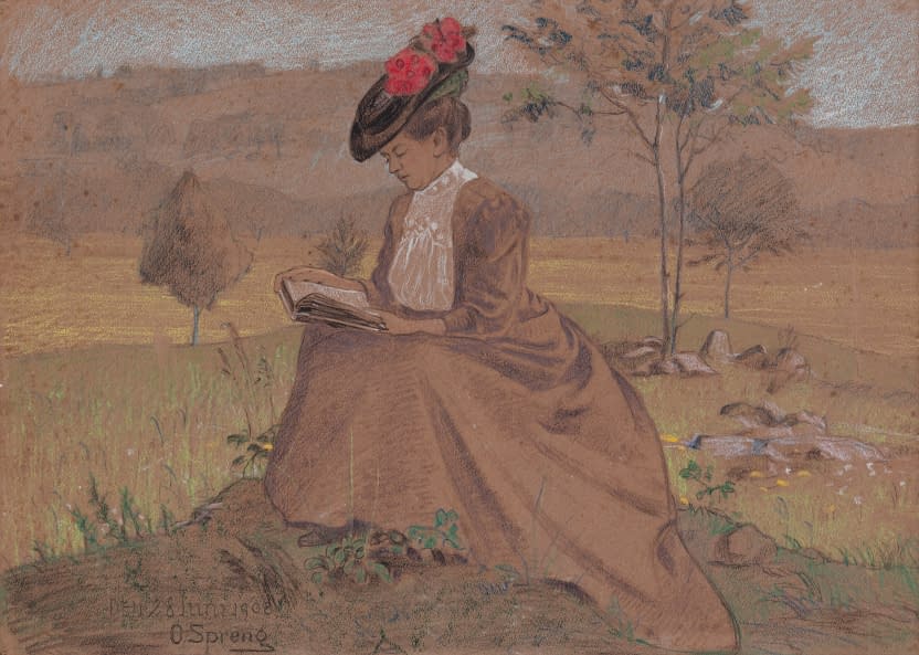 Image 1 of the artwork "Damenportrait" by Hans Otto Spreng on art24