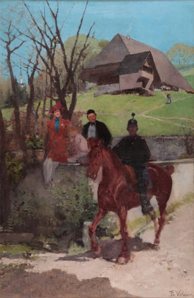 Foto 1 des Kunstwerks "Zum Dienst in der Kavallerie" von Theodor Volmar auf art24