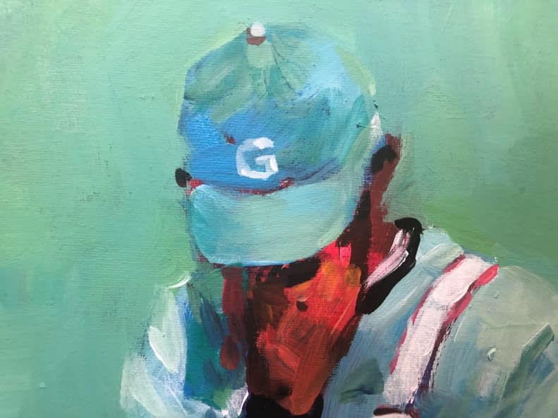 Foto 1 des Kunstwerks "Rote und weiße Streifen Golf Wang" von Gallery Chen auf art24