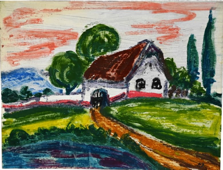 Foto 1 des Kunstwerks "Haus mit Zufahrt" von Milena Biblikova auf art24