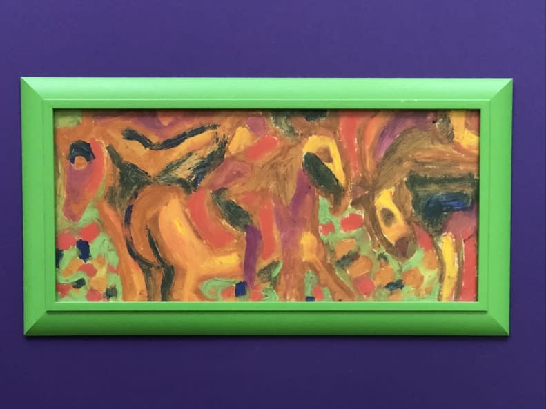 Foto 1 des Kunstwerks "Erdei lovaglás/Reiten im Wald" von Pasaréti Csepeli Varró Németh Miklós auf art24