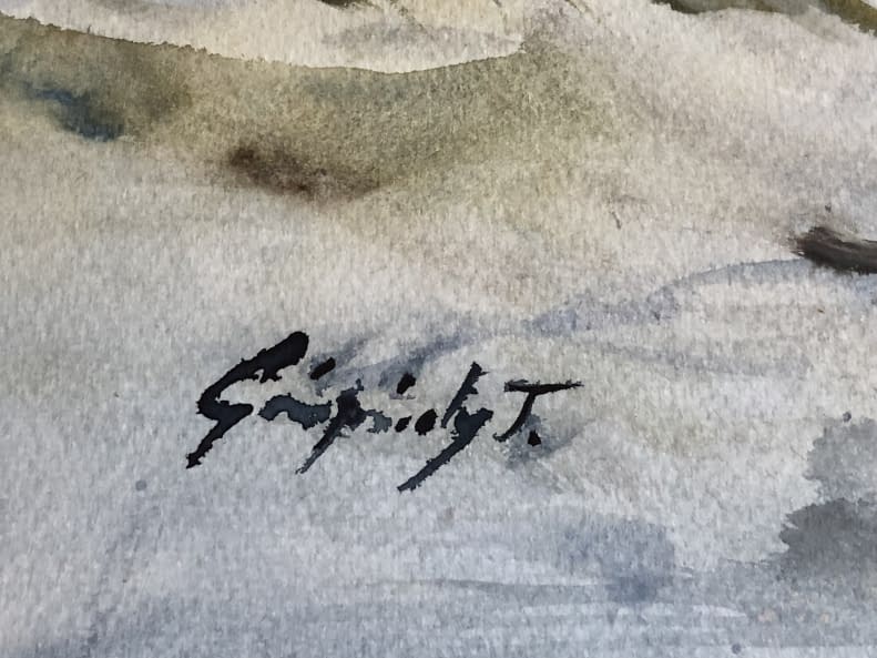 Image 1 of the artwork "Téli Bánfalva/Bánfalva im Winter" by Tibor Gáspárdy on art24