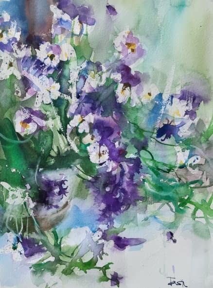 Foto 1 des Kunstwerks "På altanen" von Natalia Nikolenko auf art24