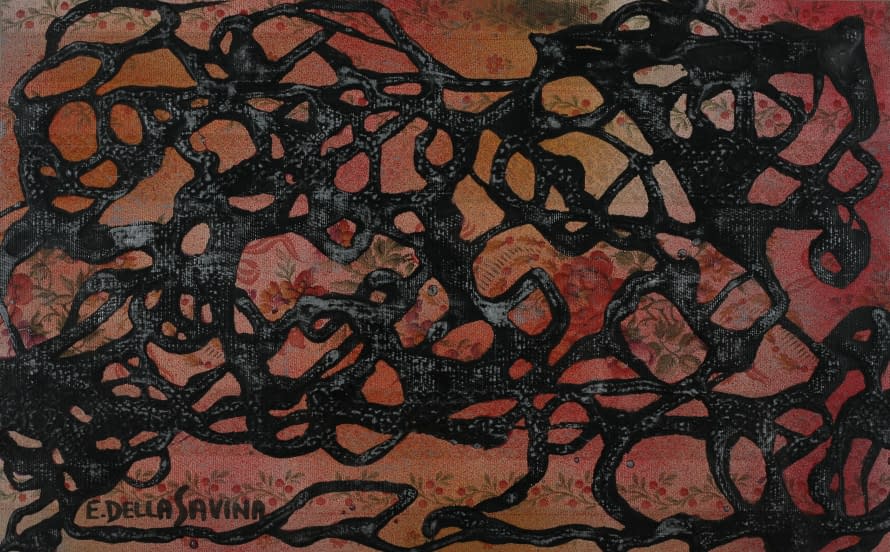 Foto 1 des Kunstwerks "Komposition auf Tapete" von Ettore Della Savina auf art24