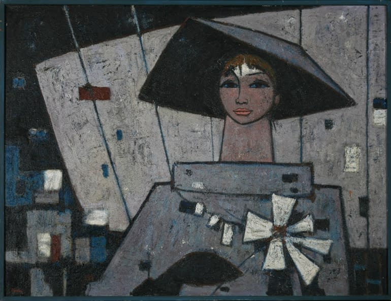 Foto 1 des Kunstwerks "Modrý Obraz (dt. blaues Bild)" von Ivan (Ivo) Sedliský auf art24