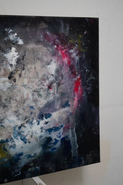 Foto 1 des Kunstwerks "Abstrakte Malerei Black 100x70cm" von EliaOmen auf art24