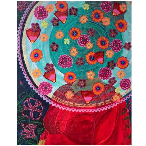 Image 1 of the artwork "Head Full of Flowers and Energy" by Mataji on art24