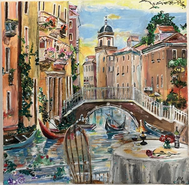Foto 1 des Kunstwerks "Originalgemälde von Annette Matzelle (AM), „bel Veneto“" von Annette Irma Matzelle (AM) auf art24