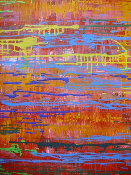 Image 1 of the artwork "Landschaft abstrakt - rot" by Ebba Sakel on art24