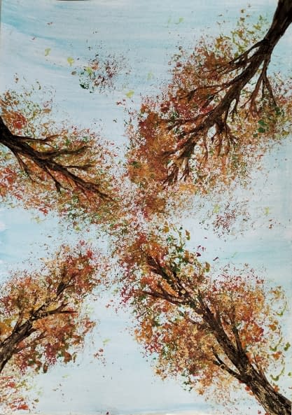 Foto 1 des Kunstwerks "Herbsthimmel" von CLEPATRA - Caflisch Petra auf art24