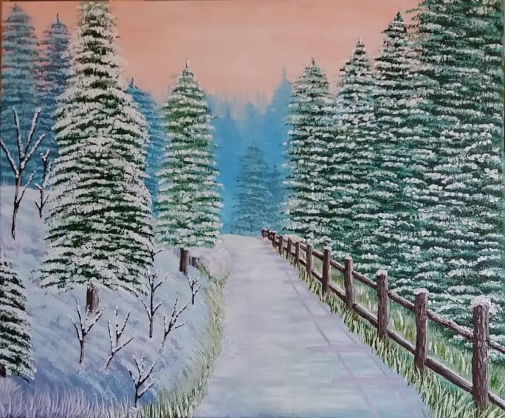 Image 1 of the artwork "Winterwald" by Lisa Tahar on art24